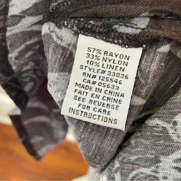 Habitat Clothes to Live In Linen Blend Tunic Top - Picture 4 of 8